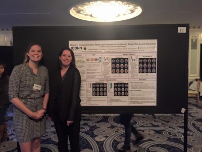 Kayleigh and Nicole with poster
